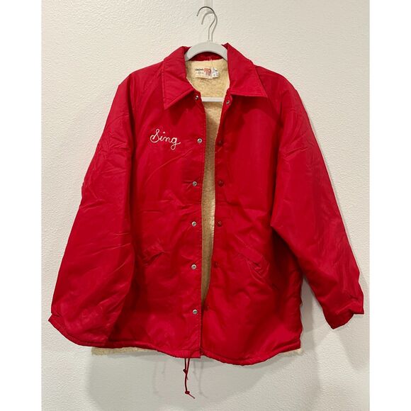 Vintage red fleece jacket - Picture 4 of 8